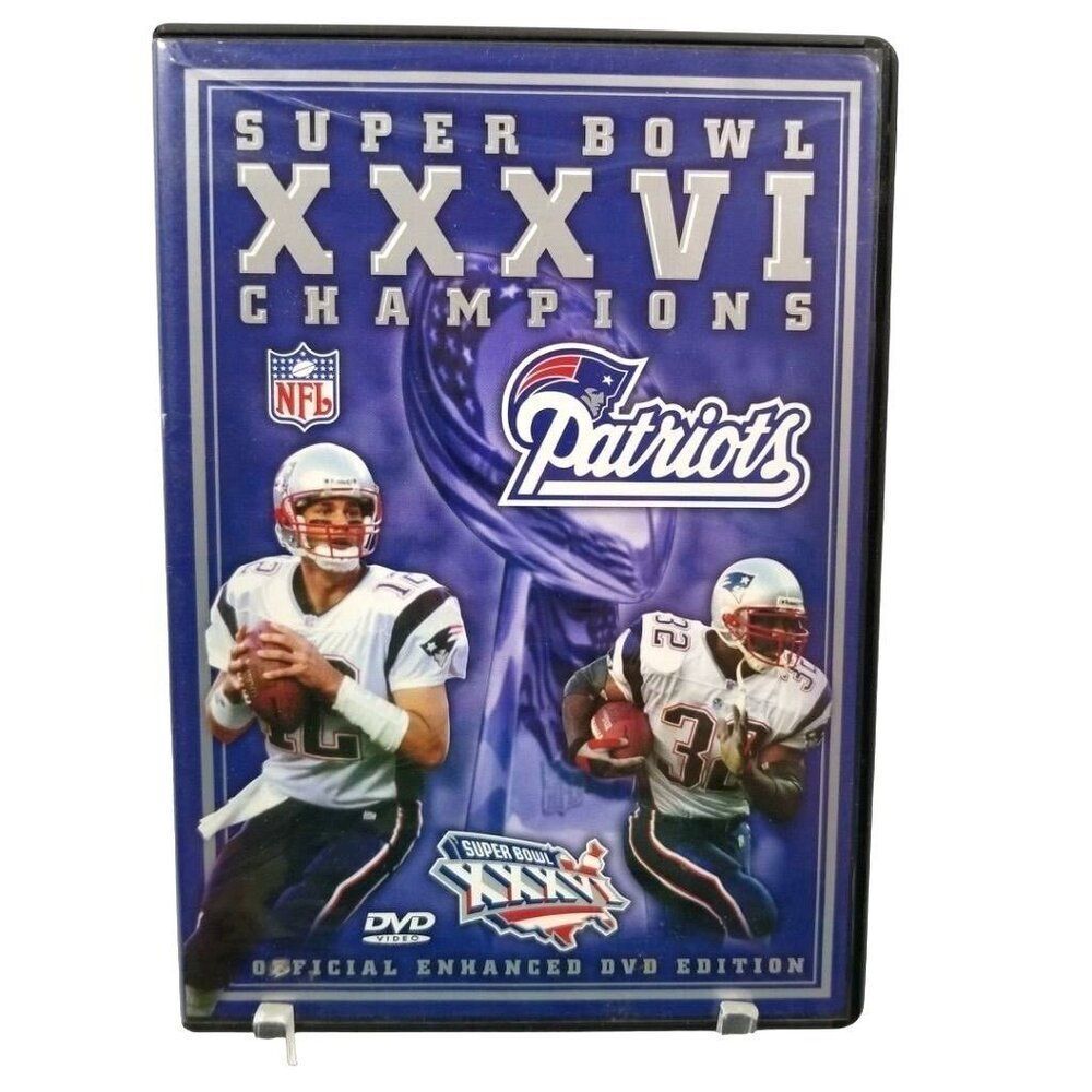 Vintage NFL Super Bowl XXXVIII Champions New England Patriots 2004 DVD